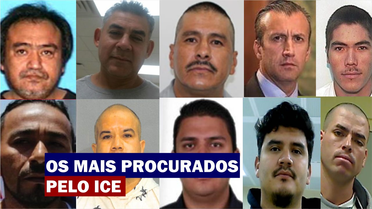 OS MAIS PROCURADOS PELO ICE: CRIMINOSOS À SOLTA NOS EUA